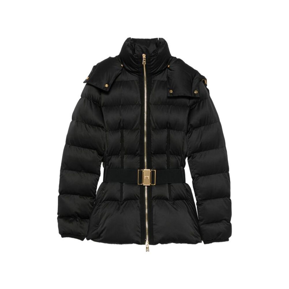 Elisabetta Franchi Black Jackets - Puffer Jackets Women